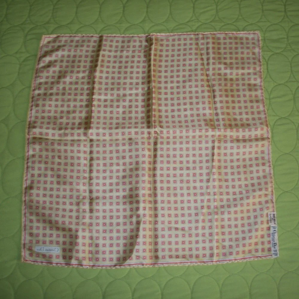 Vintage Christian Dior Silk Handkerchief Scarf